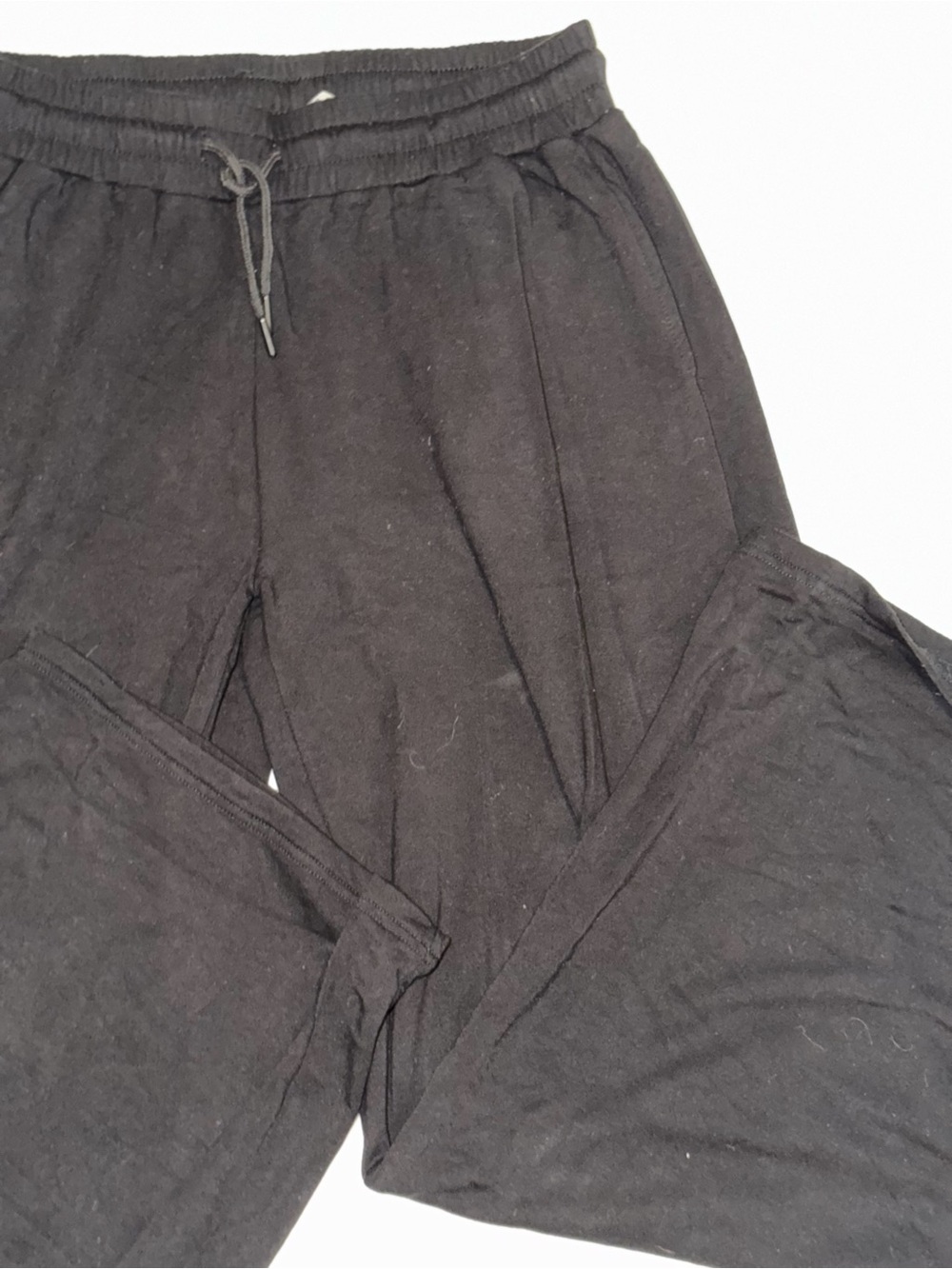 Black Drawstring Lounge Pants - Unbranded